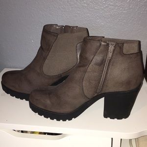 Brown booties